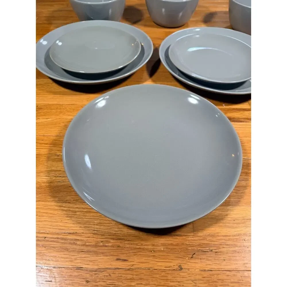 Project 62 Gray Stoneware Dinnerware Set 8 Pc Plates Bowls Target Modern